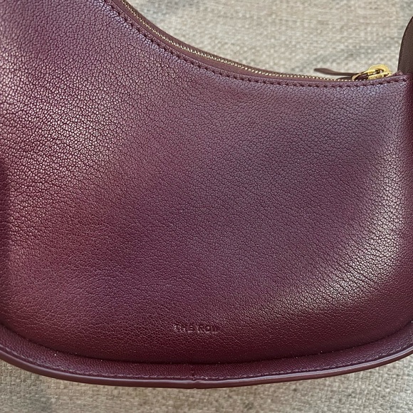 Authentic The Row Half Moon Bag in Raisin Leather - Picture 3 of 8